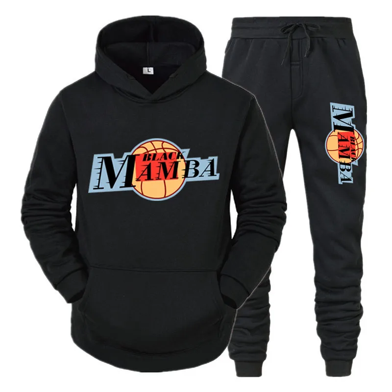 

Men Tracksuit Sets Fleece Two Piece Hooded Pullover Sweatpants Sports Clothing спортивный костюм муж 3XLconjuntos masculinos