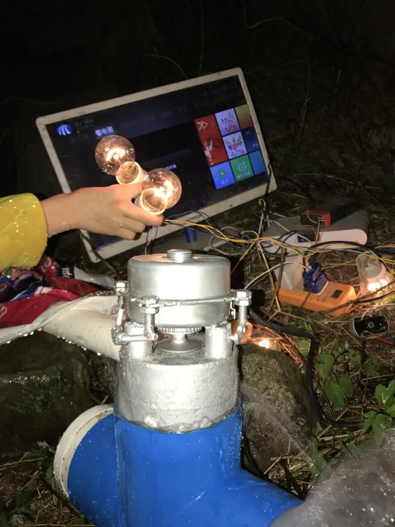 Миниатюрный Наклонный генератор силы воды 1000 Вт 220 В 50 Гц со стиральными машинами