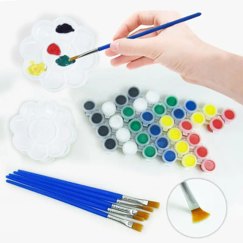 

64Pcs/Set DIY Graffiti Dinosaur Model 3D Painted Hand Coloring Tyrannosaurus U90B