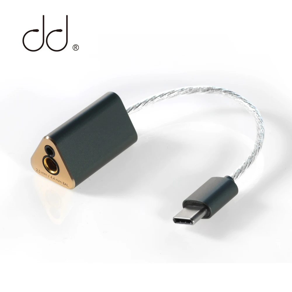 

DDHiFi TC44B USB-C Type C до 2,5 мм/4,4 мм, двойные ЦАП-чипы, сбалансированный ЦАП и усилитель, поддерживает DSD родной 256 и PCM 32 бит/384 кГц