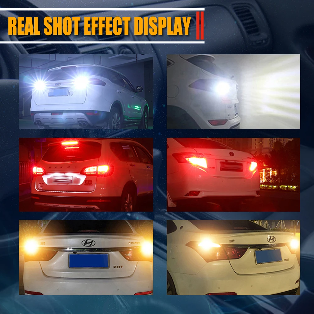 2 шт. автомобильные светодиодсветодиодный лампы T15 W16W WY16W | Автомобили и мотоциклы