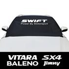 Автомобильные чехлы на лобовое стекло для Suzuki Swift Alto Baleno Celerio Equator Ertiga Grand-Vitara Ignis Jimny Samurai S-Cross