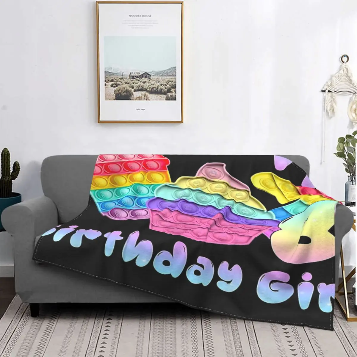 

Manta de cumплидома Pop It 8 para niña, colcha de cama a cuadros, fundas de lino para cama, manta a cuadros, Manta para cama