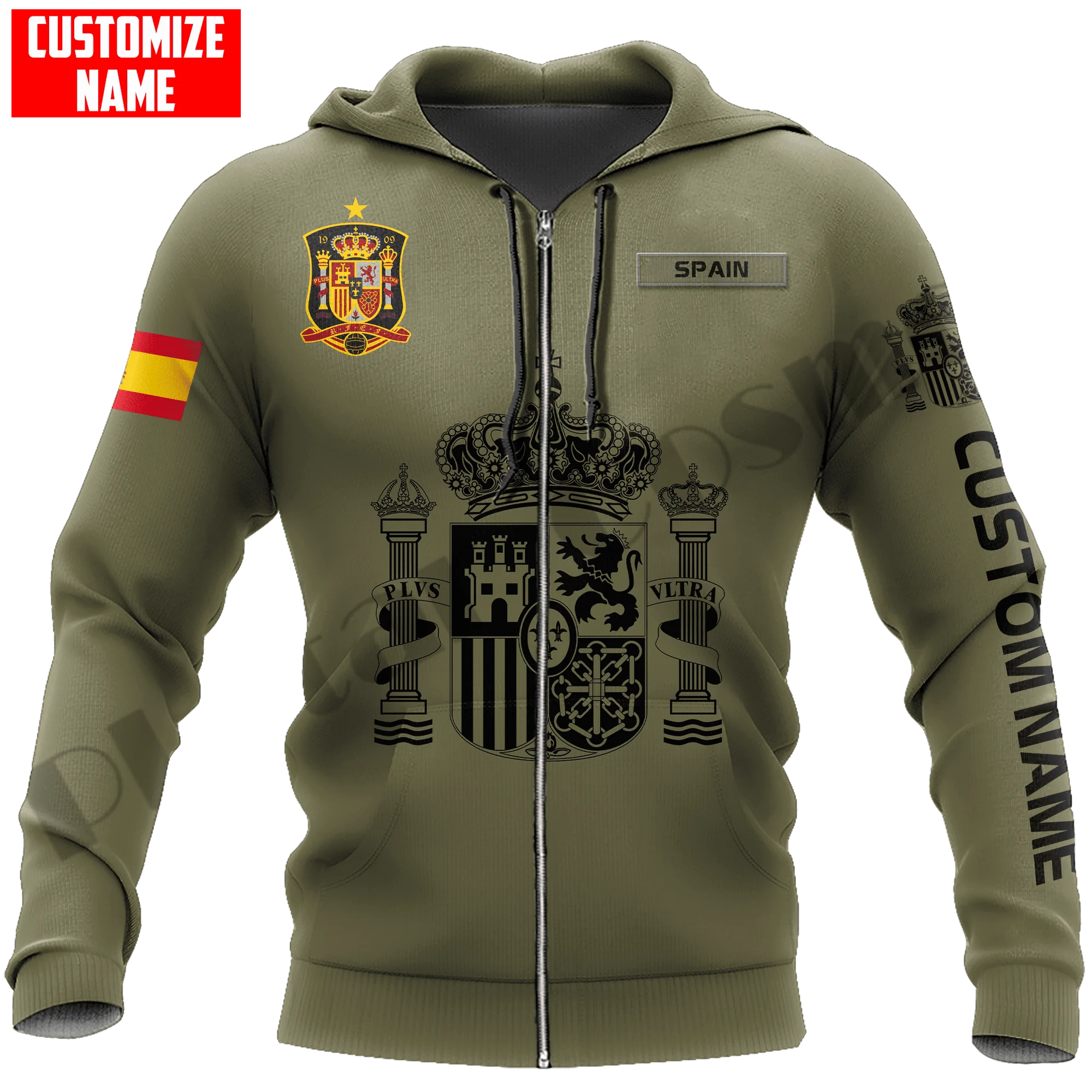 Новинка повседневные толстовки унисекс PLstar Cosmos 3 с принтом в испанском стиле