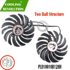 Вентилятор для видеокарты PLD10010B12HH, 12 В, 4 контакта, RX580, RX480, для MSI Radeon RX 480, RX 580