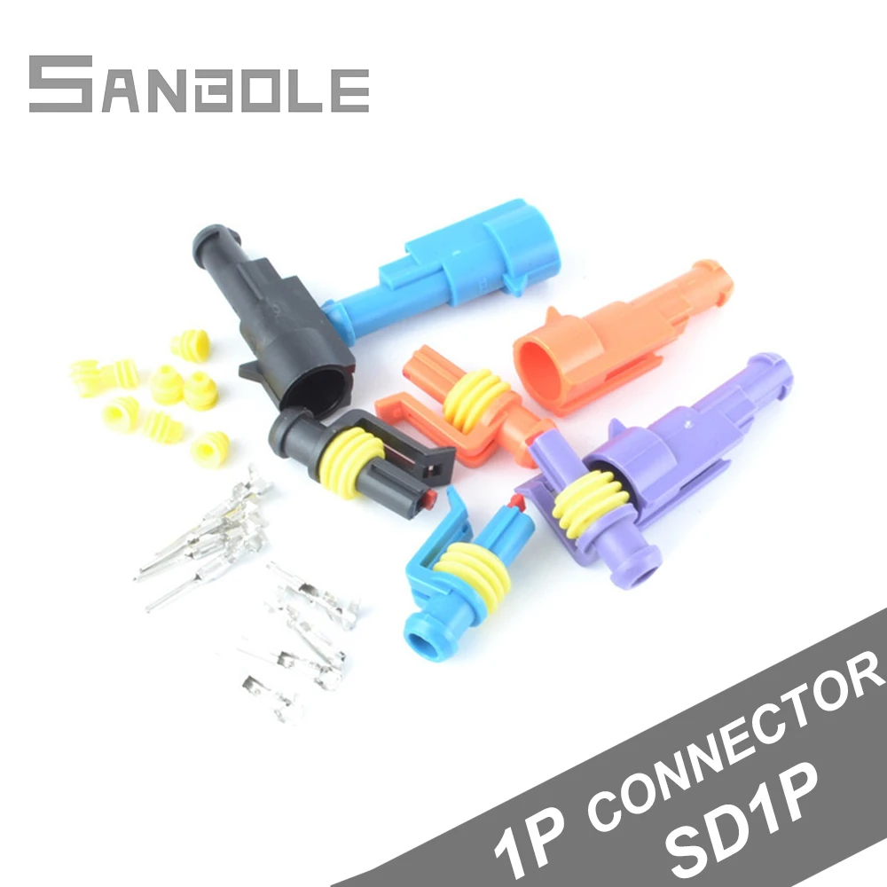 Водонепроницаемый штекер для автомобиля со штекером и гнездом 1P автомобильная