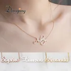 Ожерелья с именем, индивидуальные ожерелья, персонализированные ювелирные изделия, персонализированные ожерелья-Чокеры с именем для женщин, девушек, матерей