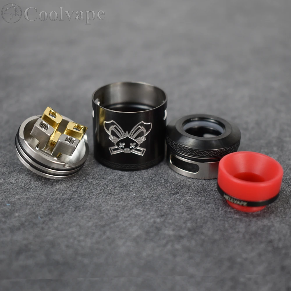 Атомайзер для электронной сигареты Dead Rabbit V2 RDA 24 мм с одним/двумя испарителями |