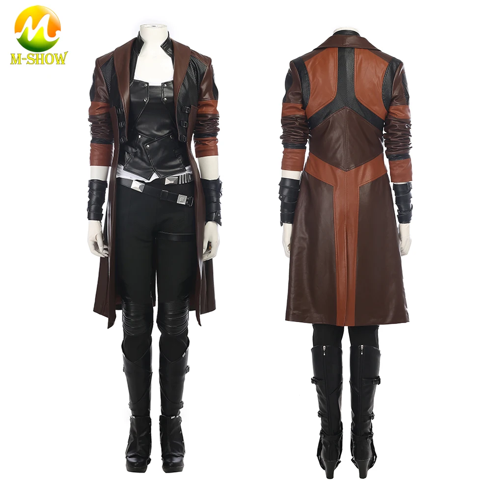 Superhero Gamora Cosplay Costume Jacket Vest Luxious Outfit for Adult Women Halloween Party Fancy Suit Custom Made
