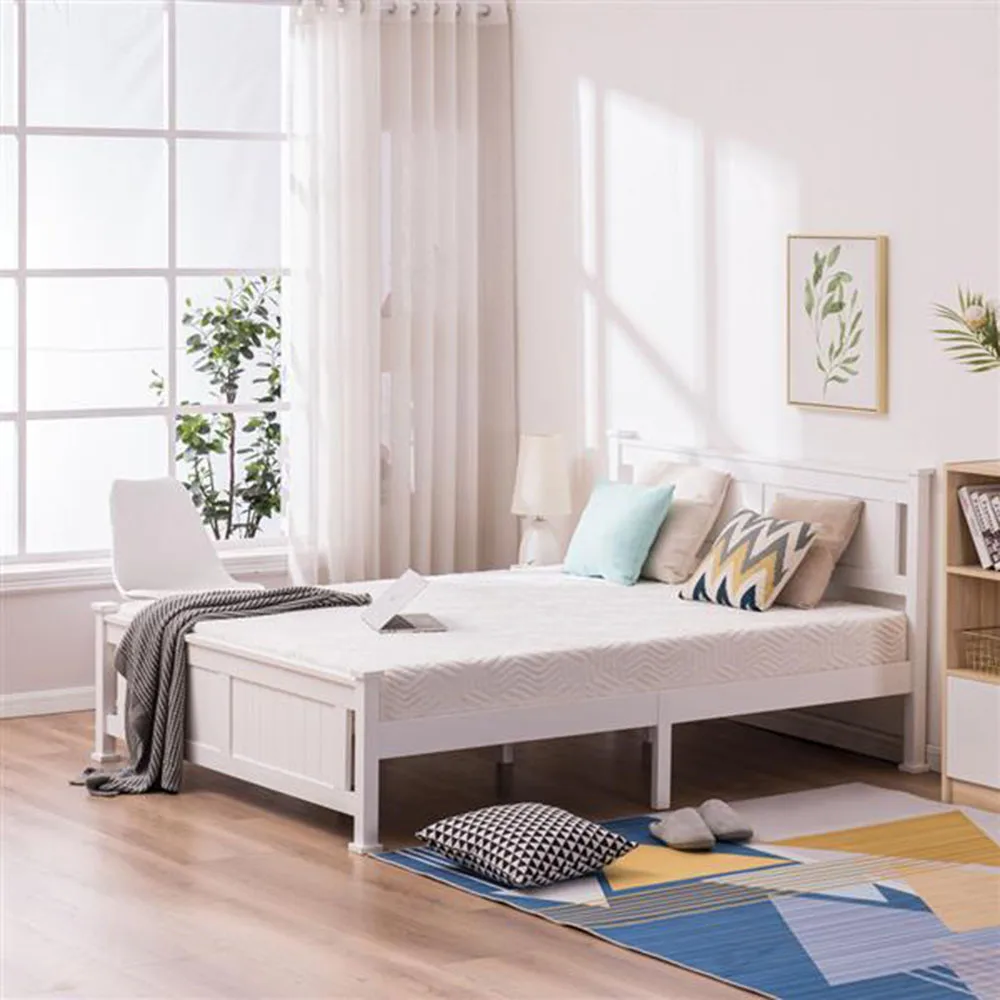 

Мебель для спальни в современном стиле, вертикальная деревянная кровать, белая двуспальная мебель для спальни, кровати с изголовьем кроват...