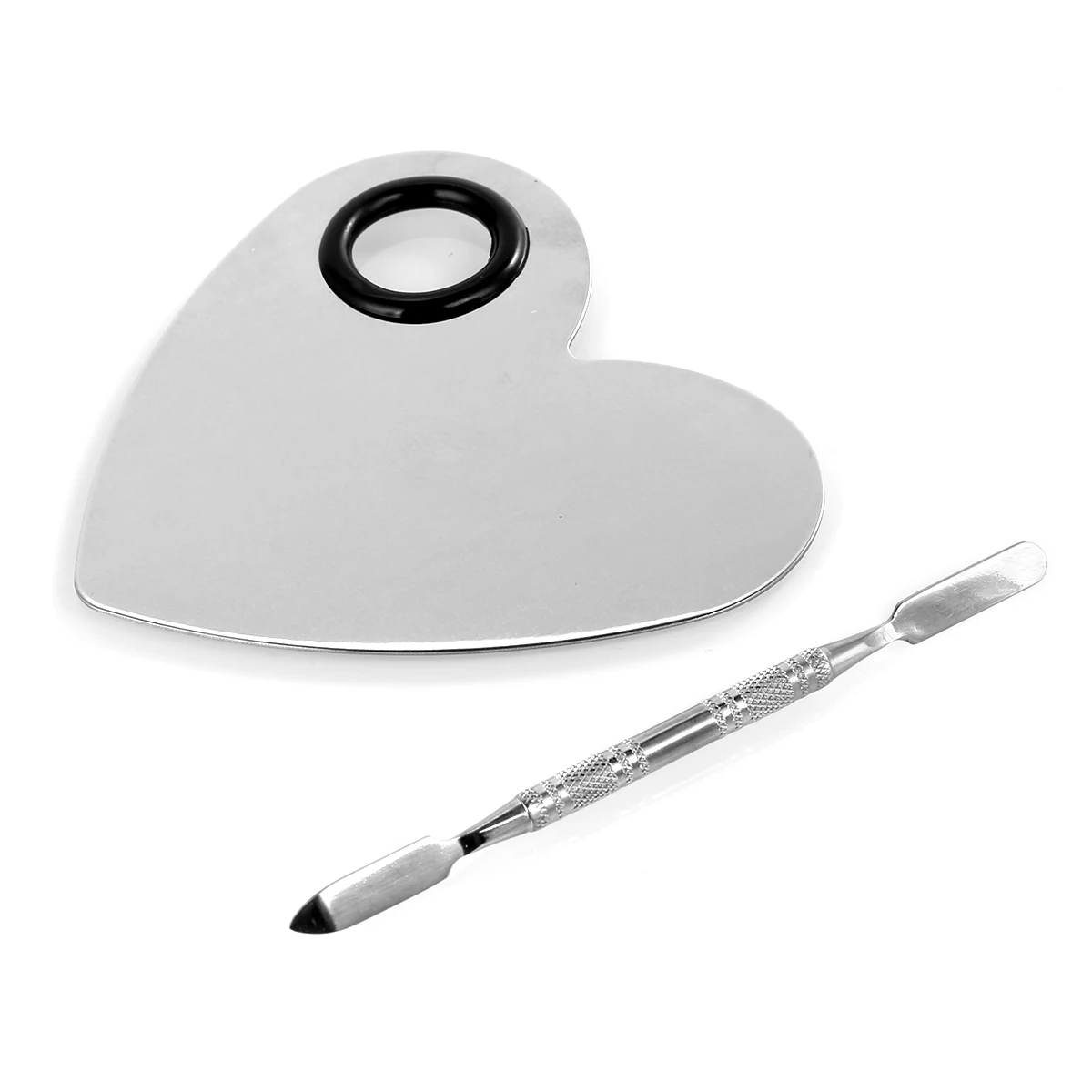 Нержавеющая сталь Зеркальная поверхность Палетка для смешивания красок макияжа