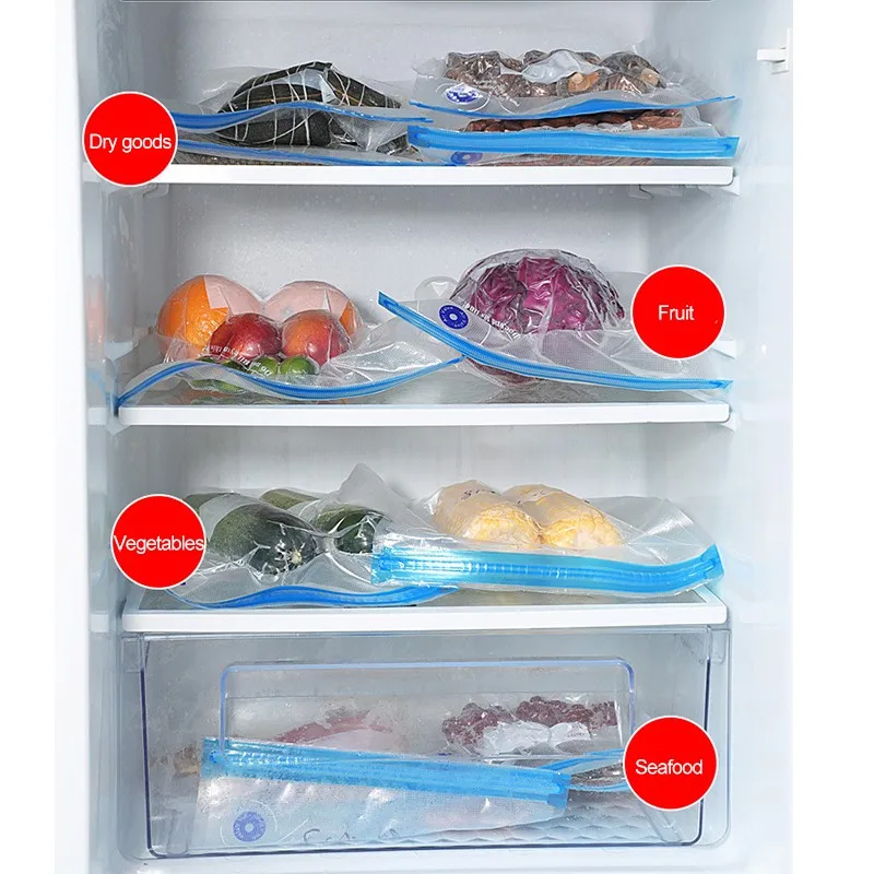 Вакуумный уплотнительный мешок для пищевых продуктов 5 шт. вакуумный пакет