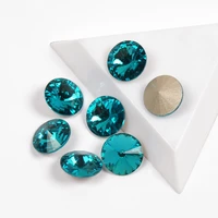 yanruo blue zircon color crystal stone non hot fix rhinestone pointback glass strass non hotfix rhinestone for nail art gems