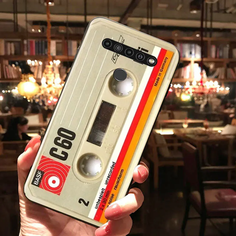 

Classical Old Cassette for LG G8 G8S G8X V30 V35 V40 V50 V60 ThinQ Q60 K40 K50 K30 K41 K51 K61 K71 K22 Black Phone Case