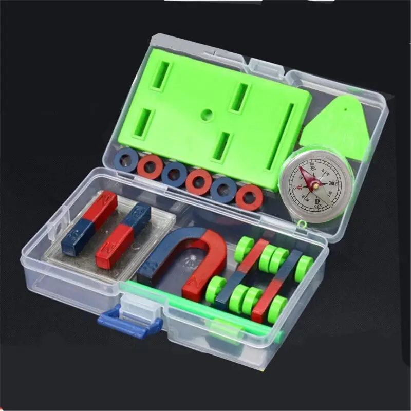 

Labs Junior Science Magnet Set for Education Science Experiment Tools Icluding Bar/Ring/Horseshoe/Compass Magnets