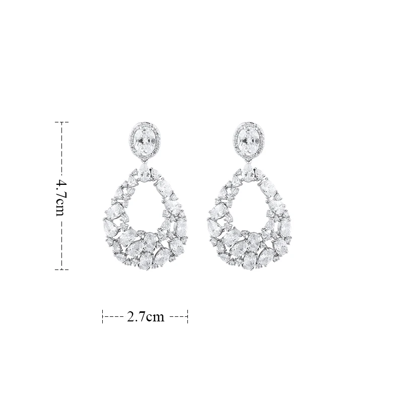 GAOLA новый дизайн серьги с цветами в форме капель для свадебной вечеринки