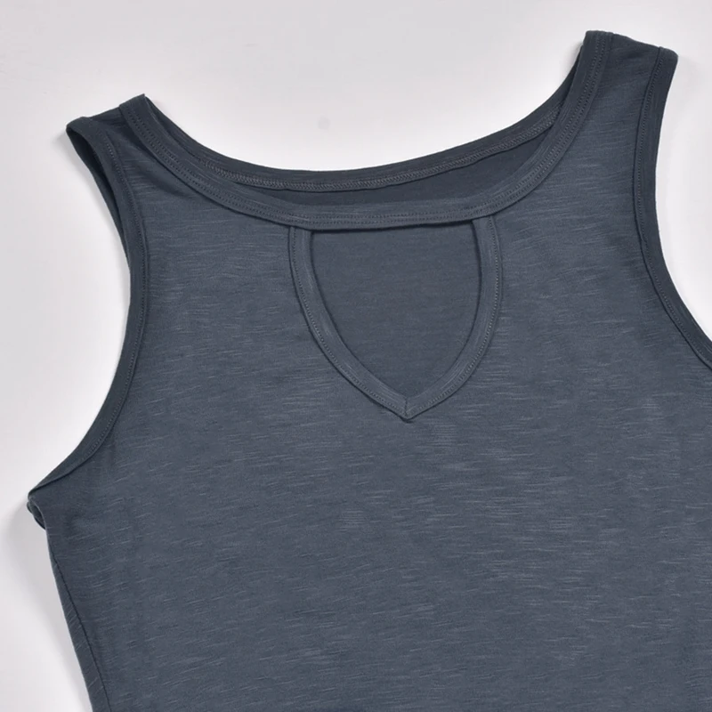 

Women's Casual Loose Long Dress Short Sleeve Split Long Skirt