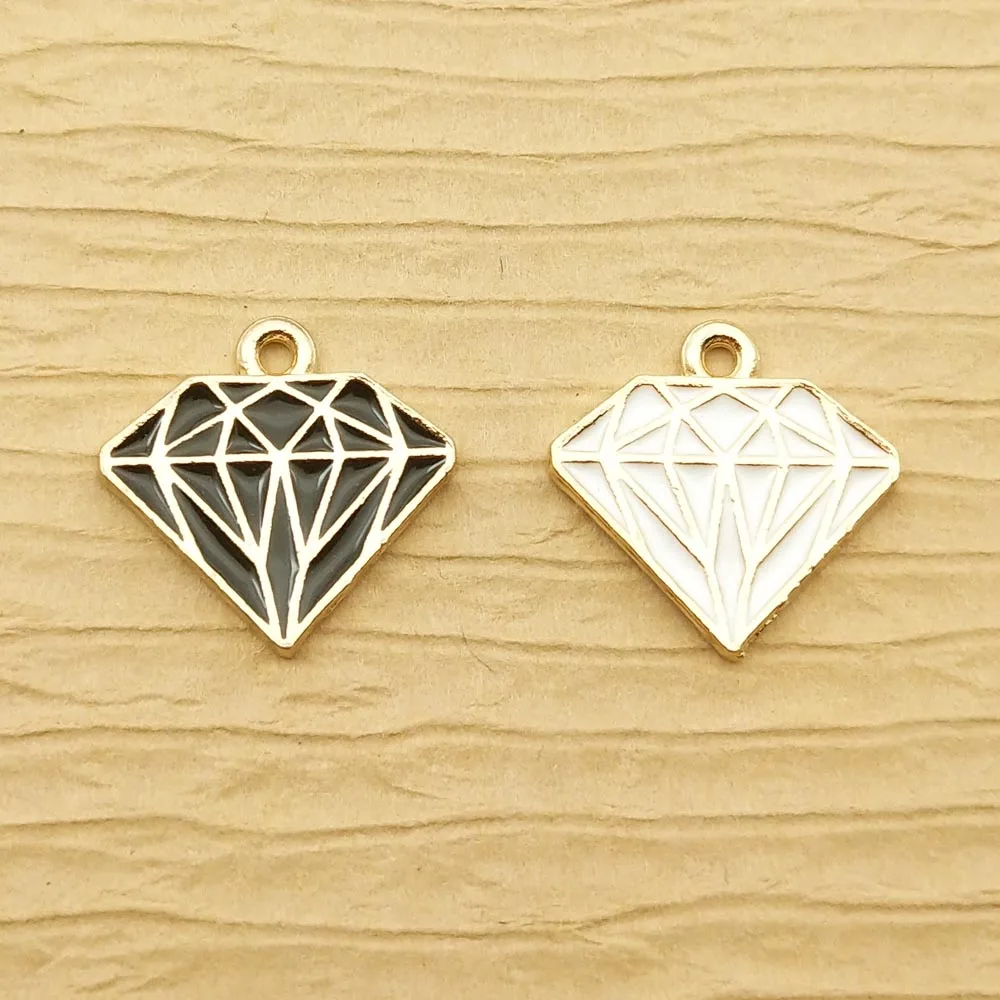 

10pcs 15x15mm enamel triangle charms for jewelry making fashion earring pendant bracelet necklace charm diy charm