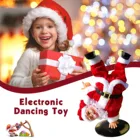 Новинка, креативная электрическая кукла-подставка в стиле хип-хоп, Санта-Клаус с музыкой, Детская модель, танцы и пения, рождественский подарок