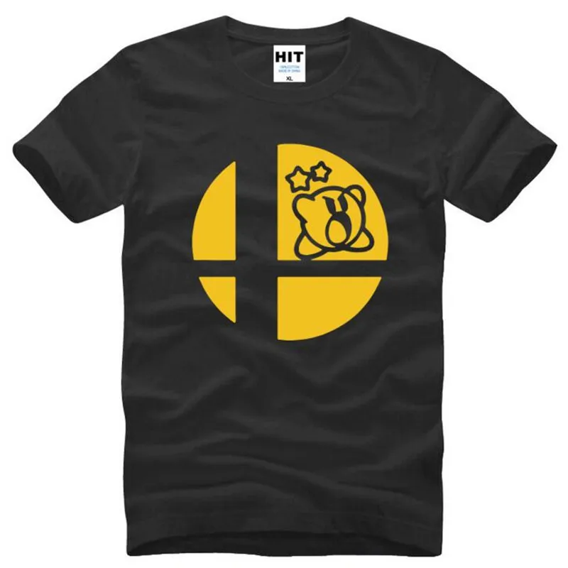 Мужская футболка с принтом Super Smash Bros летняя Хлопковая мужская коротким рукавом и