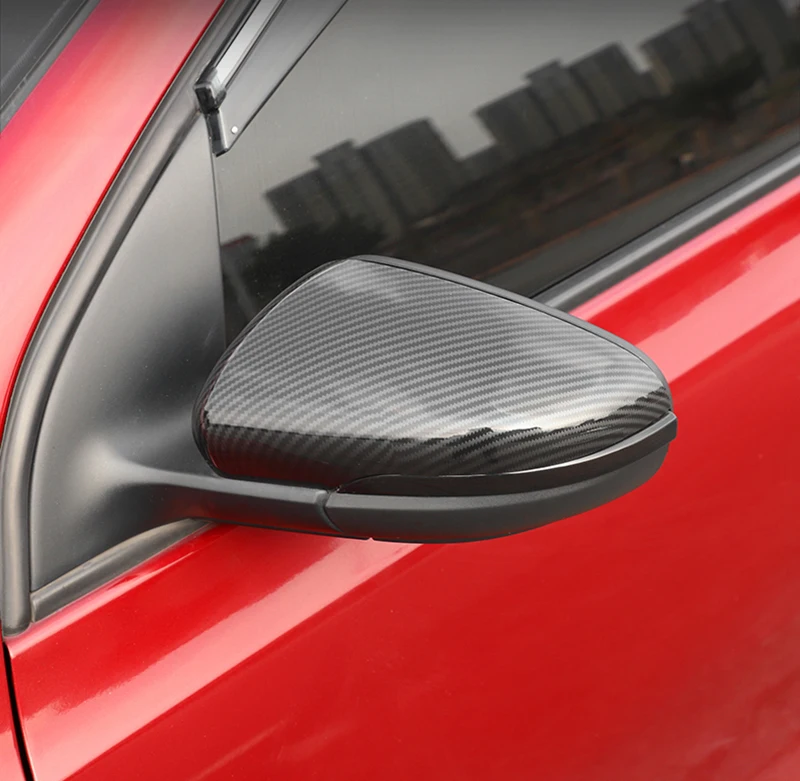 for vw golf 7 golf 5 gti 6 passat b7 cc scirocco polo 6r 6c mk6 cap for jetta 6 mkvi rearview mirror cover cap carbon black free global shipping