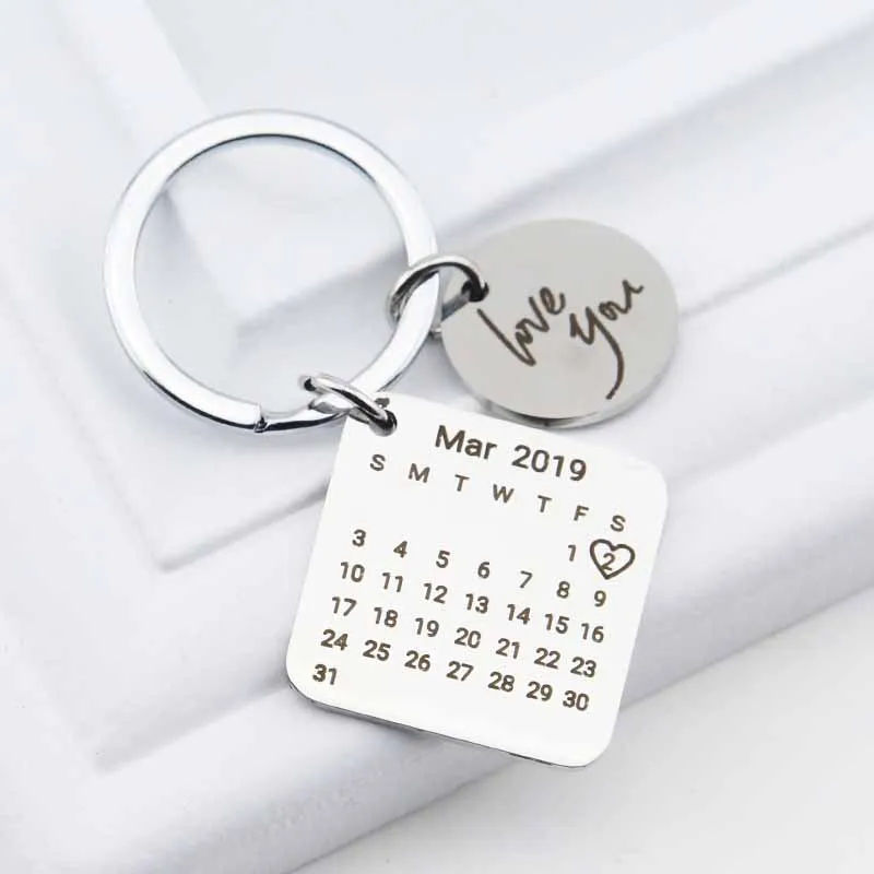 Персональная нестандартная брелок-календарь кулон брелок даты в соответствии с