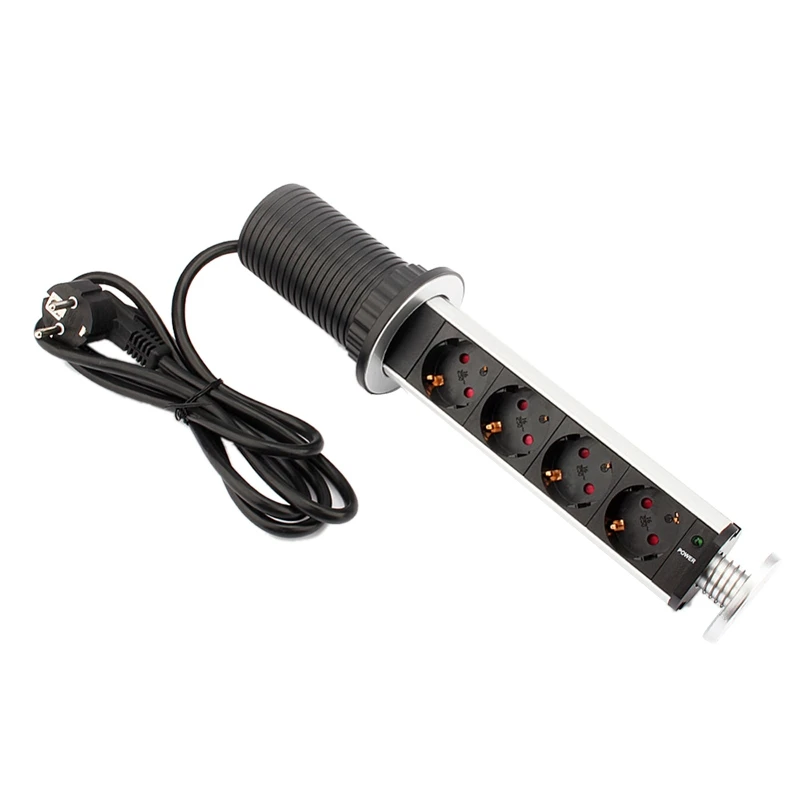 Стандартная настенная розетка с 4 отверстиями кухонная Офисная настольная