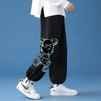 japanese streetwear anime cartoon graphics casual cargo pants joggers men hip hop pants harajuku fashion mens clothing trousers