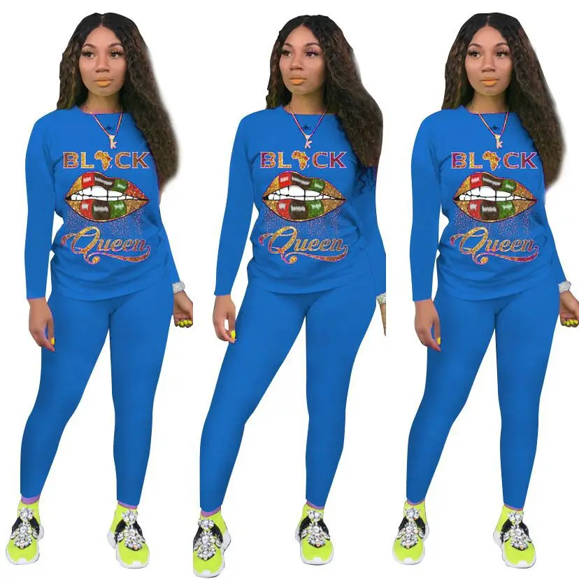 

Letter Pattern Print Activewear Two Piece Suit Women's Costume Long Sleeve Pullover and Jogger Pant Lounge Wear Oversize Outfit
