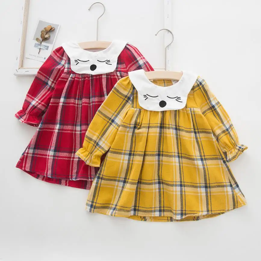 Платье для малышей одежда платья девочек коллекция 2019 года сезон осень-зима