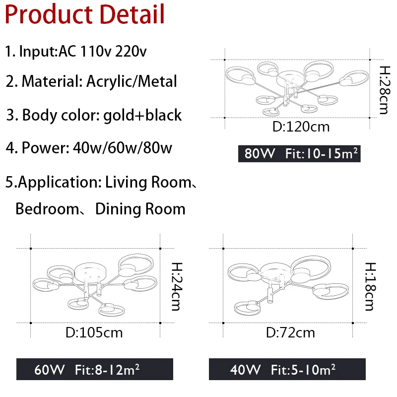 

Nordic Luxury Design Modern Led Chandeliers For Living room Bedroom Decor Indoor Lighting Ceiling Chandelier Lamp Metal Fixtures