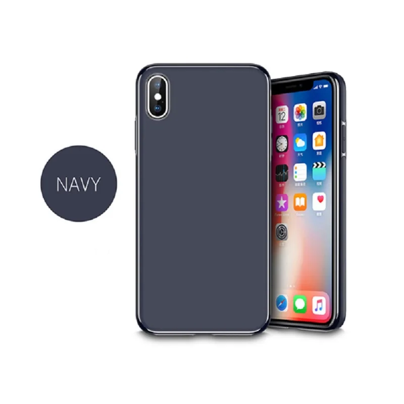 Blue Магнитный автомобильный чехол для телефона для iPhone XR X XS 11 Pro Max 8 7 6 6S Plus ультра тонкий металлический магнитный чехол для huawei P20 Lite - Цвет: Blue