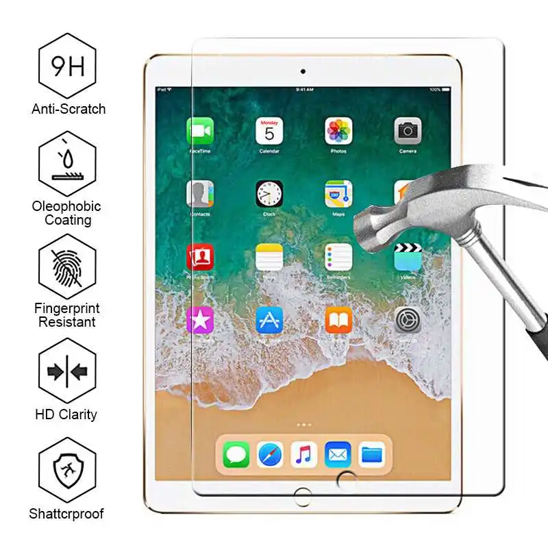 

Tempered Glass Screen Protector For iPad 9.7 2018 6 6th Generation 5 2017 Air 3 2019 1 Tablet Glass