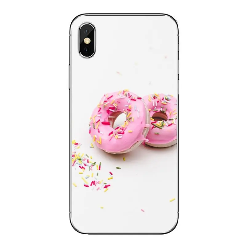 Пончики для iPod Touch Apple iPhone 4 4s 5 5S SE 5C 6 6S 7 8 X XR XS Plus MAX мягкие прозрачные чехлы |