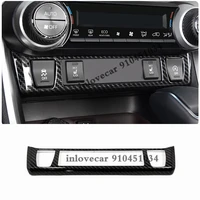 abs carbon fibre car interior seat heating switches controller cover trim styling accessories 2019 2020 for toyota rav4 rav 4