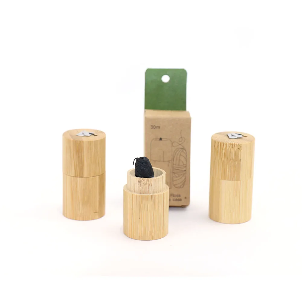 

Eco Dental Floss Natural Corn Floss with Bamboo Tube
