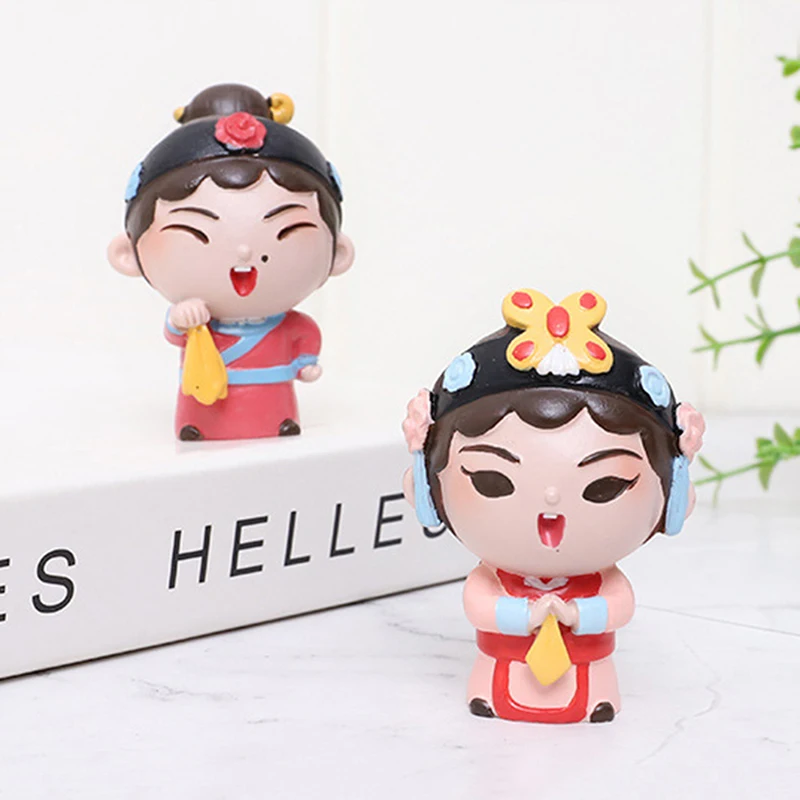 Маленькая кукла ручной работы Q Version Пекинская опера подарки украшение для дома