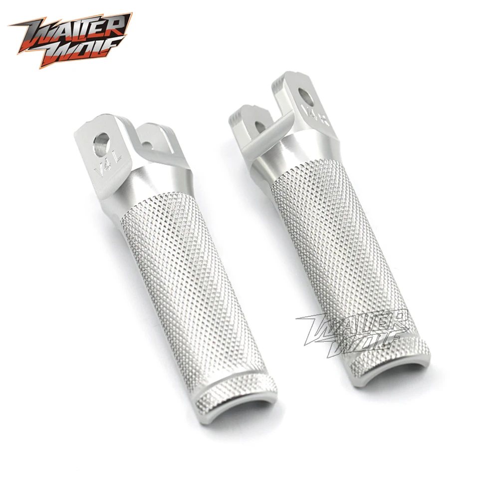 

Front Foot Pegs For DUCATI Panigale 899 959 1199 1299 V4 1100 Streetfighter Motorcycle Accessories Rider Footrest Pedal Adapters