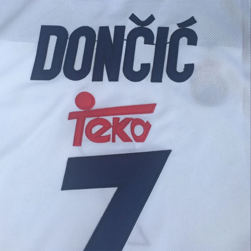 BG Баскетбол Майки TEKA 7 Doncic Джерси Вышивка Швейные на открытом воздухе спортивный