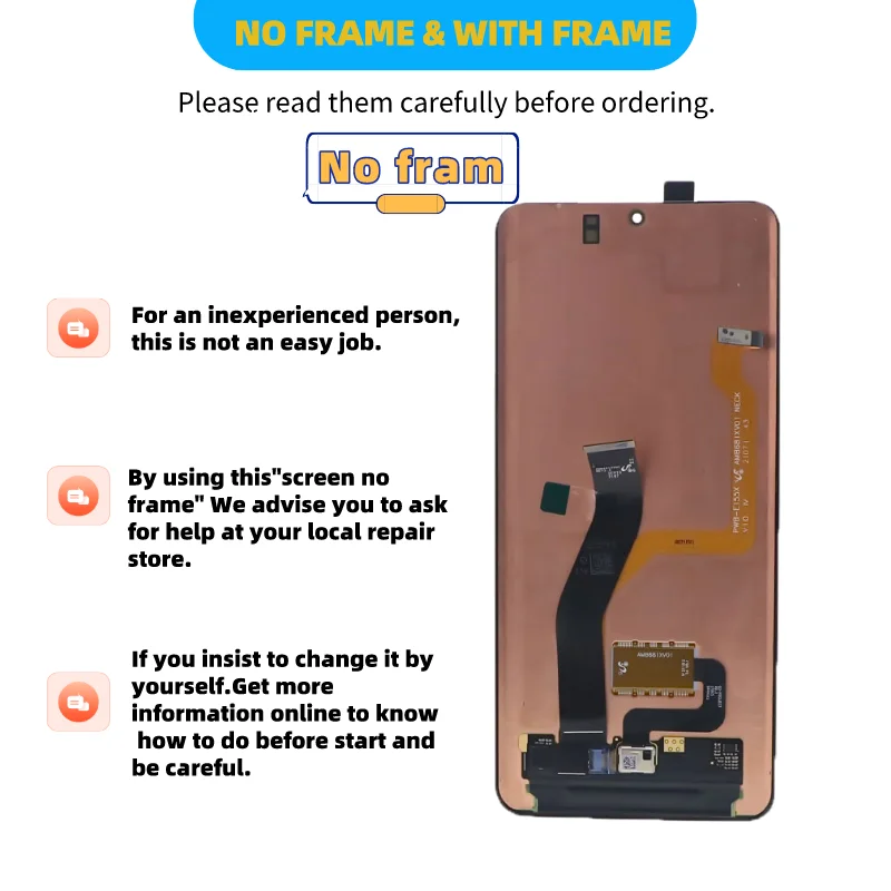 Pantalla AMOLED Original para Samsung Galaxy S21 Ultra 5G G998F G998F/D, digitalizador de pantalla t&aacute;ctil, montaje de pantallas LCD con puntos-1