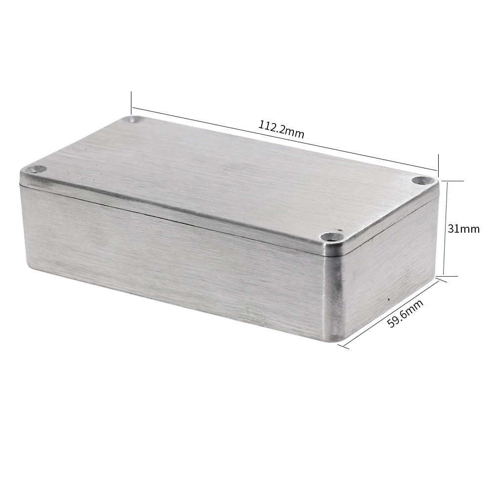 Алюминиевый корпус электронный литый прибор Stompbox Project Box Silver 1590B 112 2x59 6x31 мм чехол