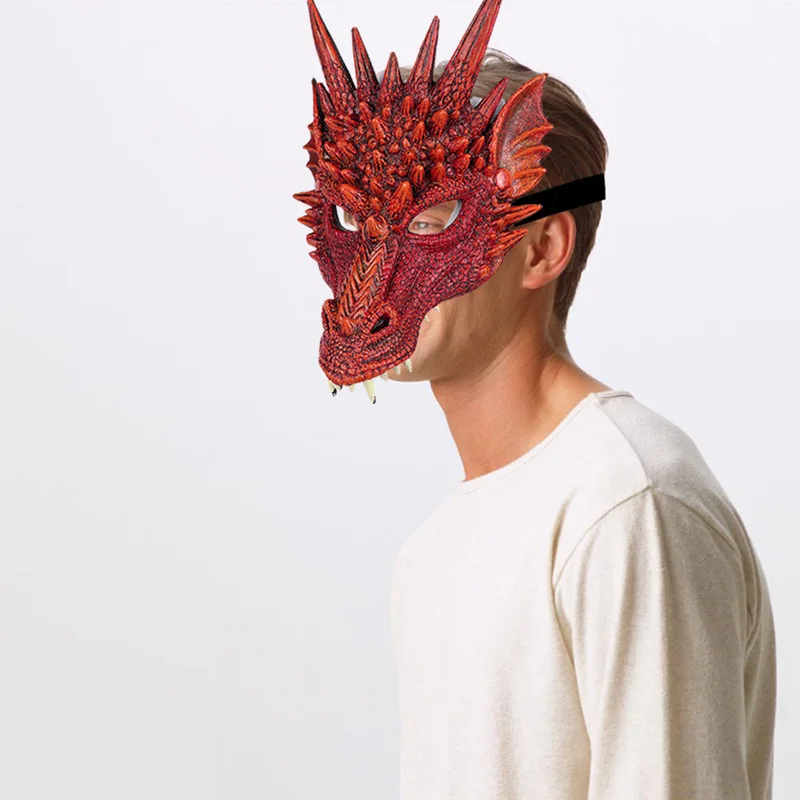 2019 Новая маска на Хэллоуин 3D костюм дракона для косплея мужчин и женщин