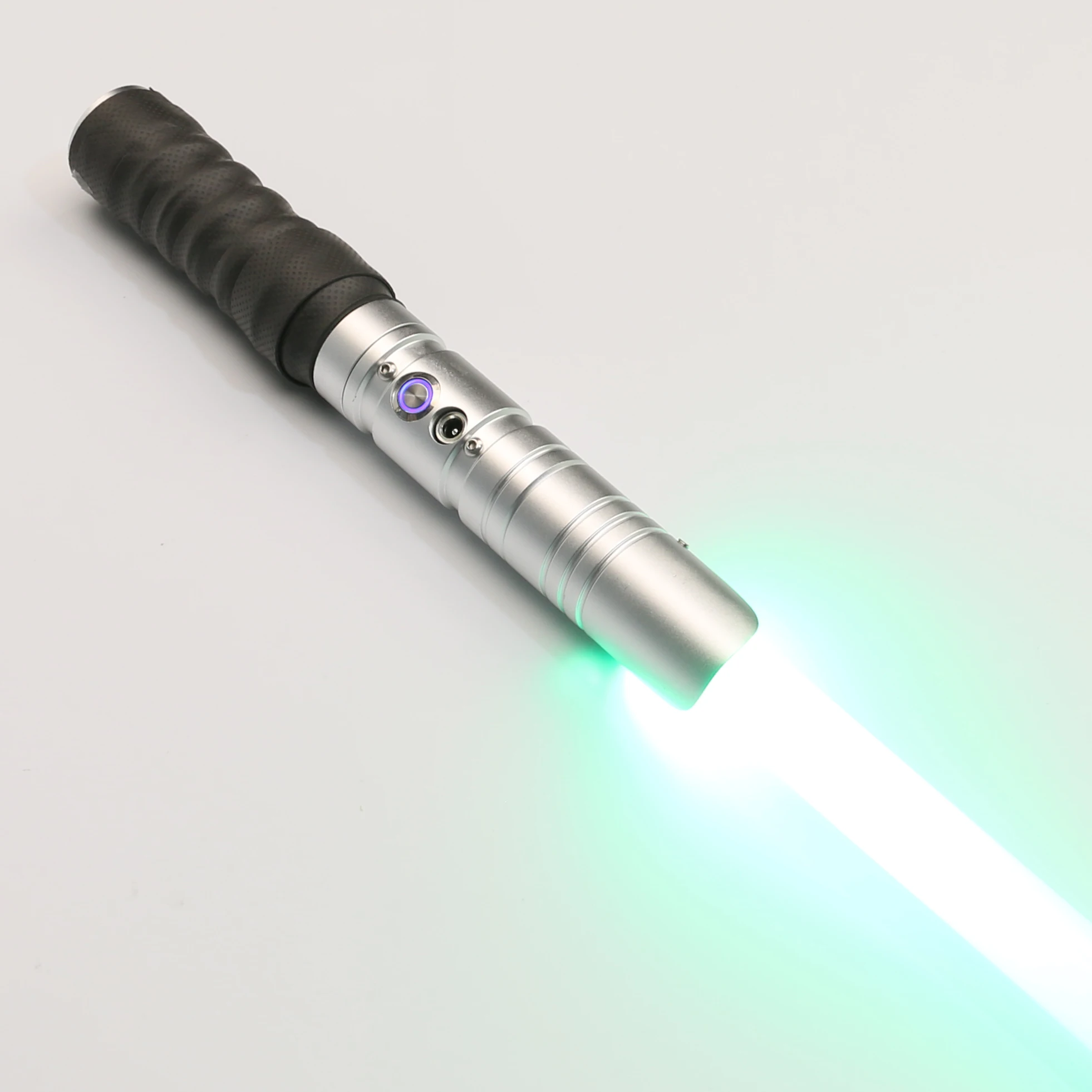 TXQSABER-Sable de luz RGB para Cosplay, mango de Metal pesado, duelos, 12 colores, LED, cambio de volumen, ajuste de fuerza, 6 iones de sonido, bl&aacute;ster FOC-1