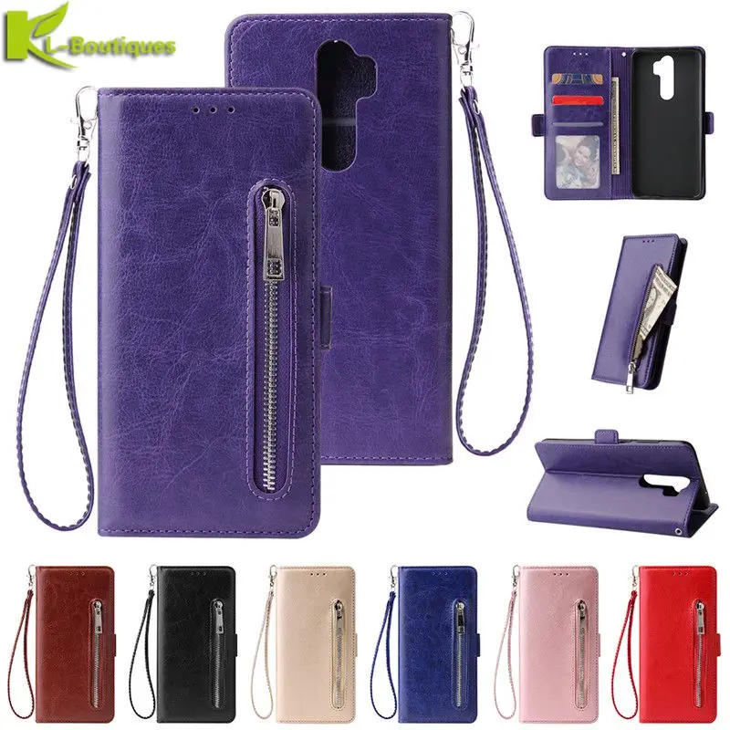 Кожаный чехол для Xiaomi Redmi Note 8 Pro Чехол для Fundas Xiaomi Redmi Note 8 Pro чехол на молнии кошелек чехол для телефона s Etui
