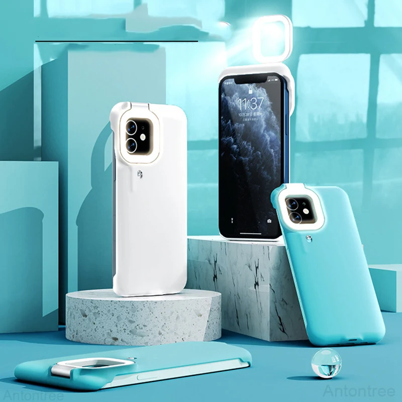 

Чехол с кольцом-подсветкой для iPhone 12 Pro max, iPhone 11, 12, XS, XR, 6, 7, 8 Plus