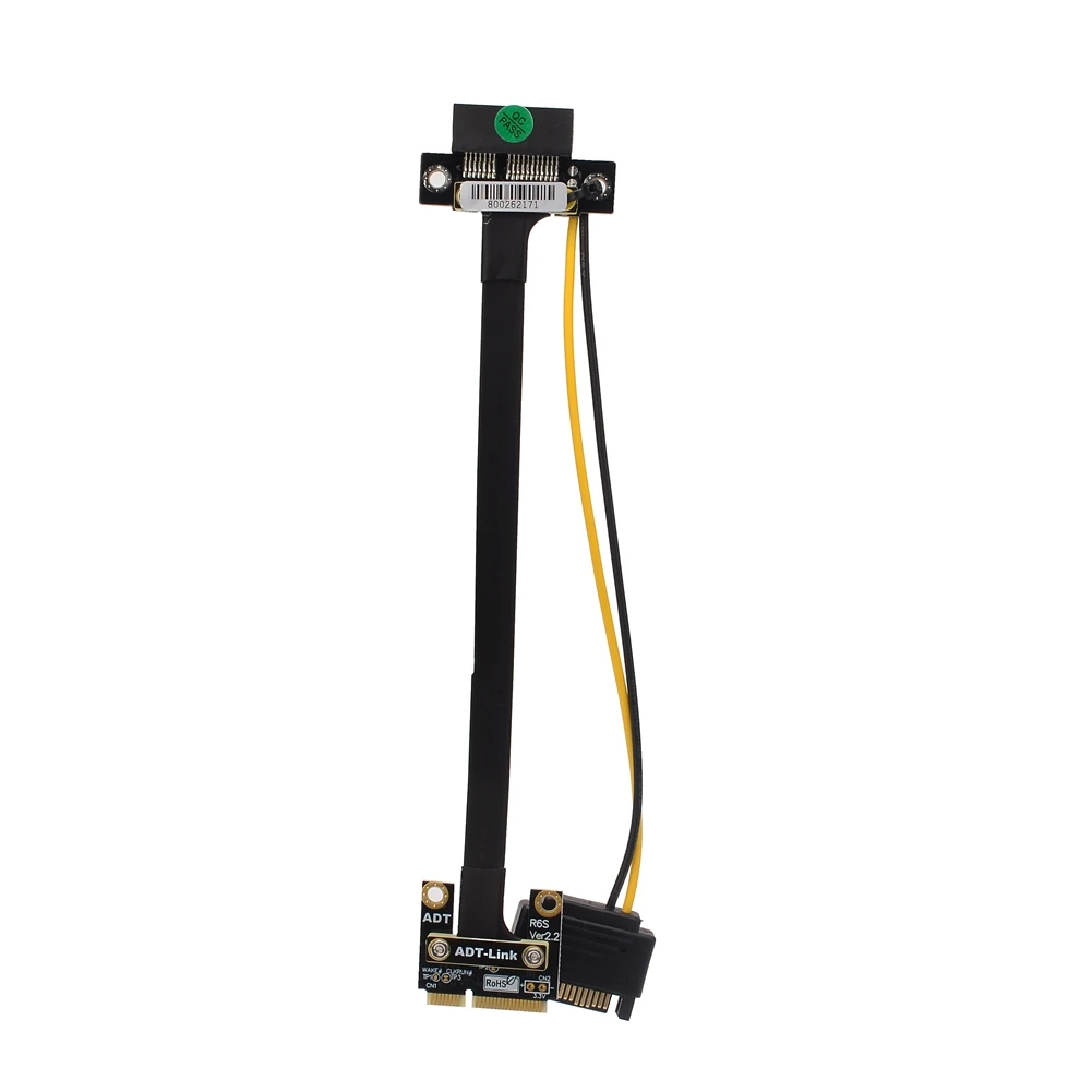 Оптовая цена 8G/Bps mPCIe WAN WiFi к PCIe x1 переходник-карта адаптер с кабелем питания 4P Sata