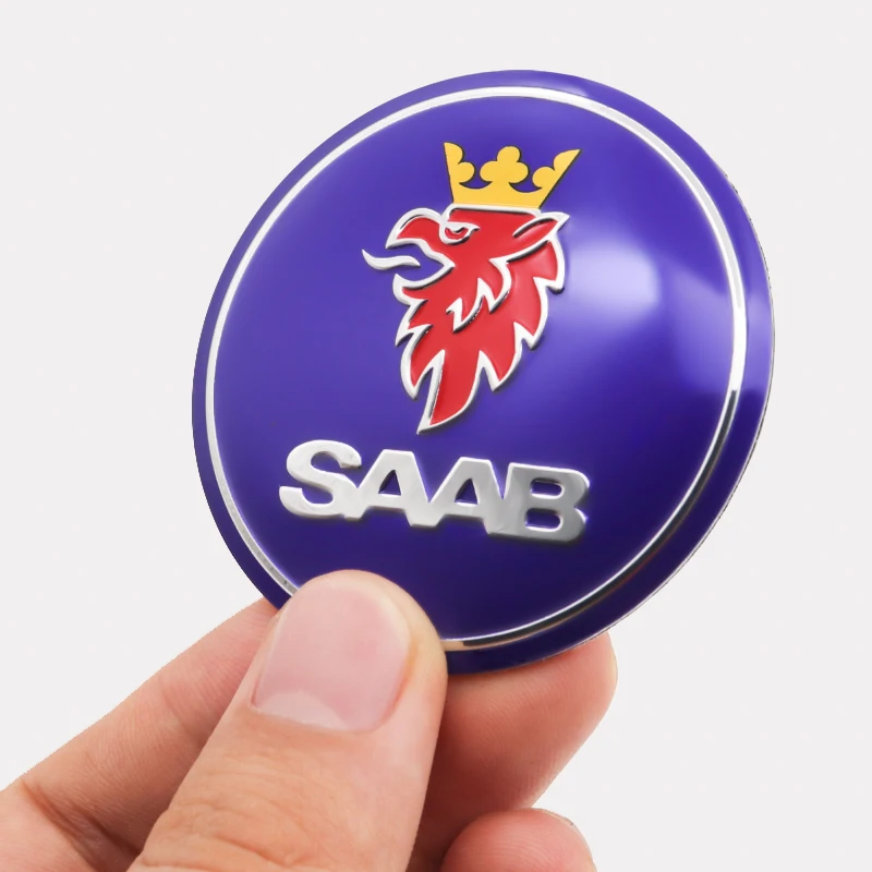 

Auto parts 4pcs 56mm high quality wheel hub center cover logo sticker Suitable for Saab- 9-3 9-5 9-7 9-4X 900 9000 92 93