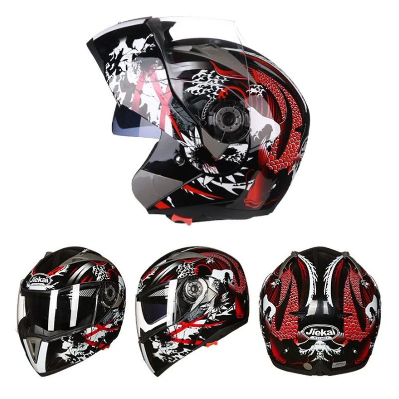 Nueva llegada наклейка кружок JIEKAI 105 флип КАСКО мотоциклетный мотоцикл caslista casco de carreras de motocross M L XL XXL