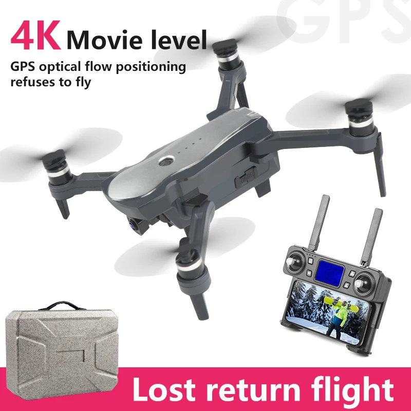 Профессиональный Дрон с дистанционным управлением GPS FPV Wi Fi 4K HD двойная камера