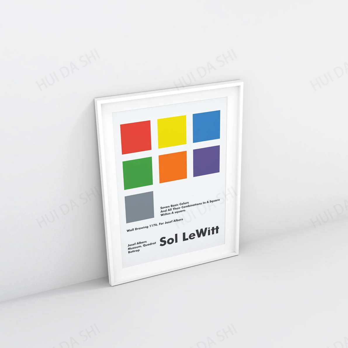 Выставочный постер Sol Lewitt литограф принт из музея исефа альберса | Дом и сад